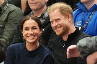 The Duke and Duchess of Sussex watch USA v Israel in the Wheelchair Basketball final