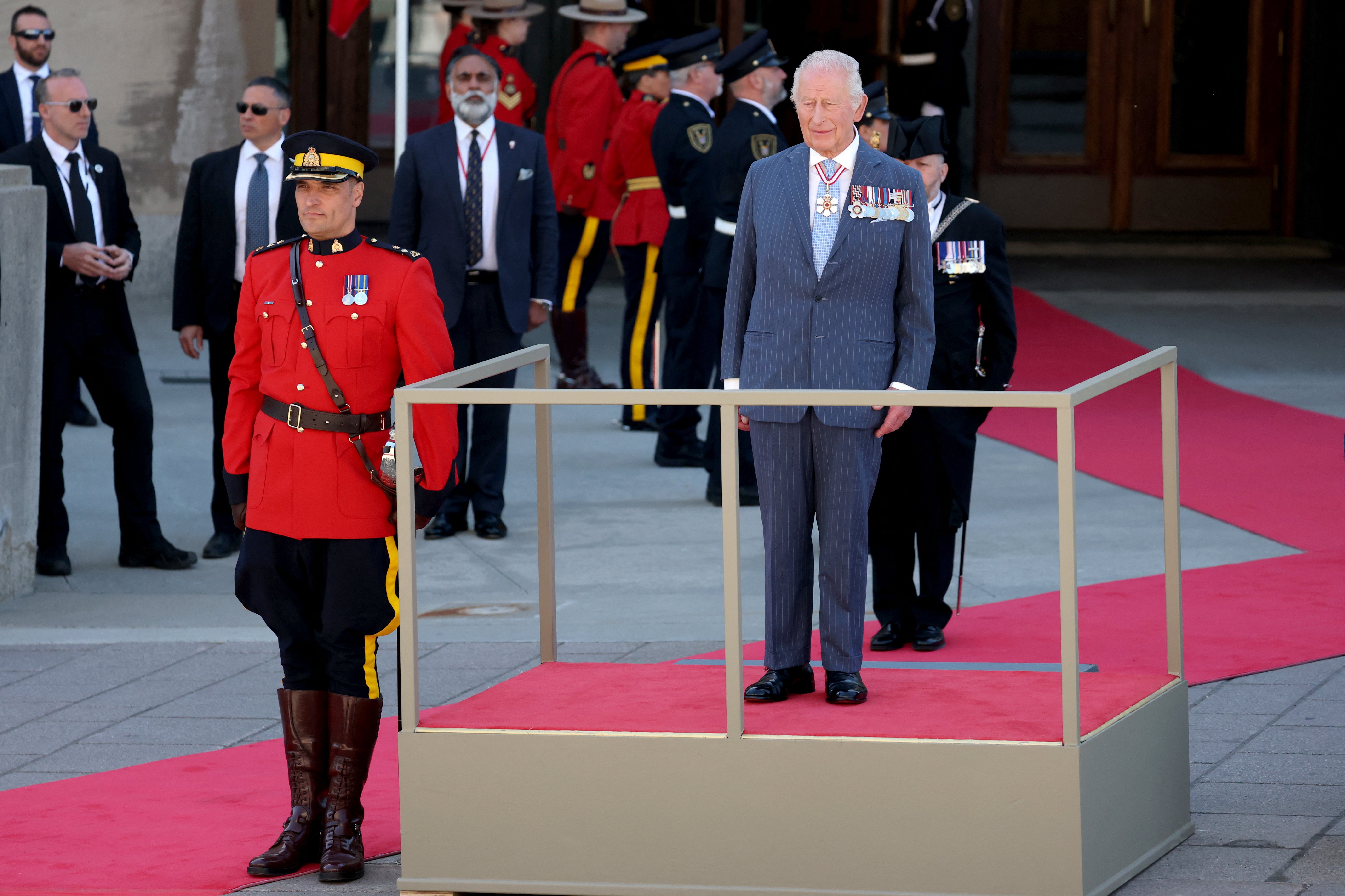King Charles arrives