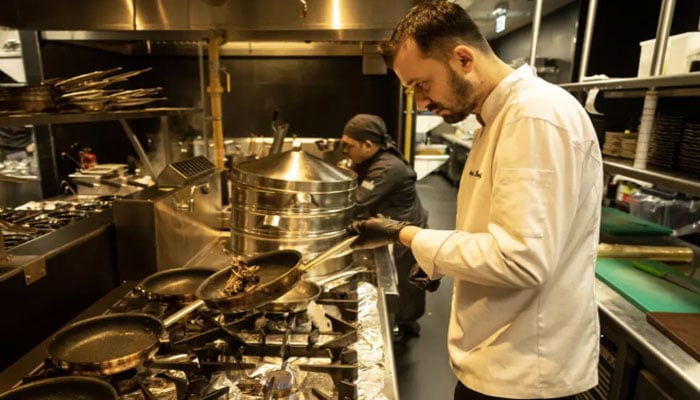 Stand-out dishes at Woohoo include dinosaur tartare, meant to recreate the taste of extinct reptiles. — AFP